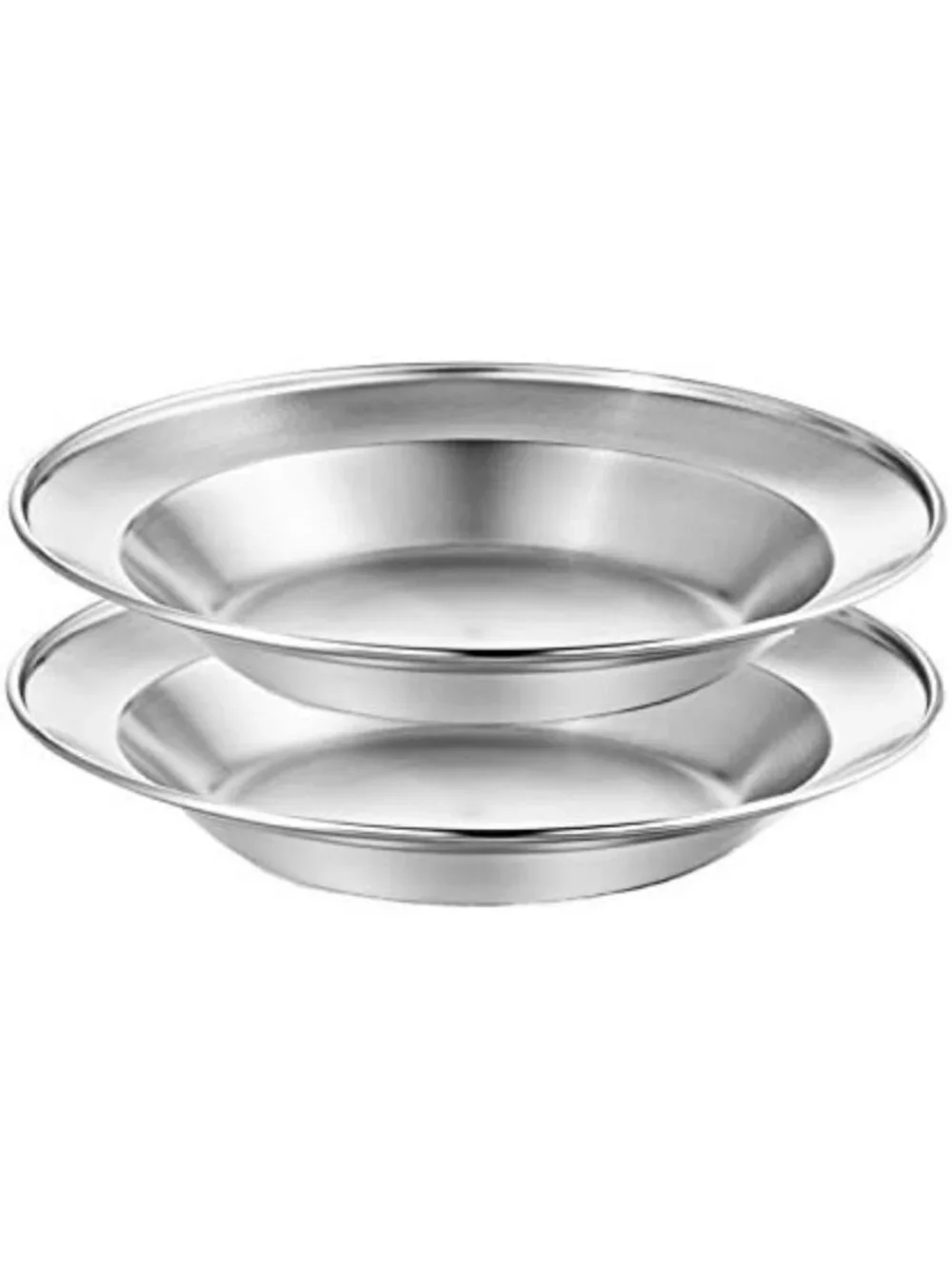 Ultra-Portable Stainless Steel Plate Set - 8.5